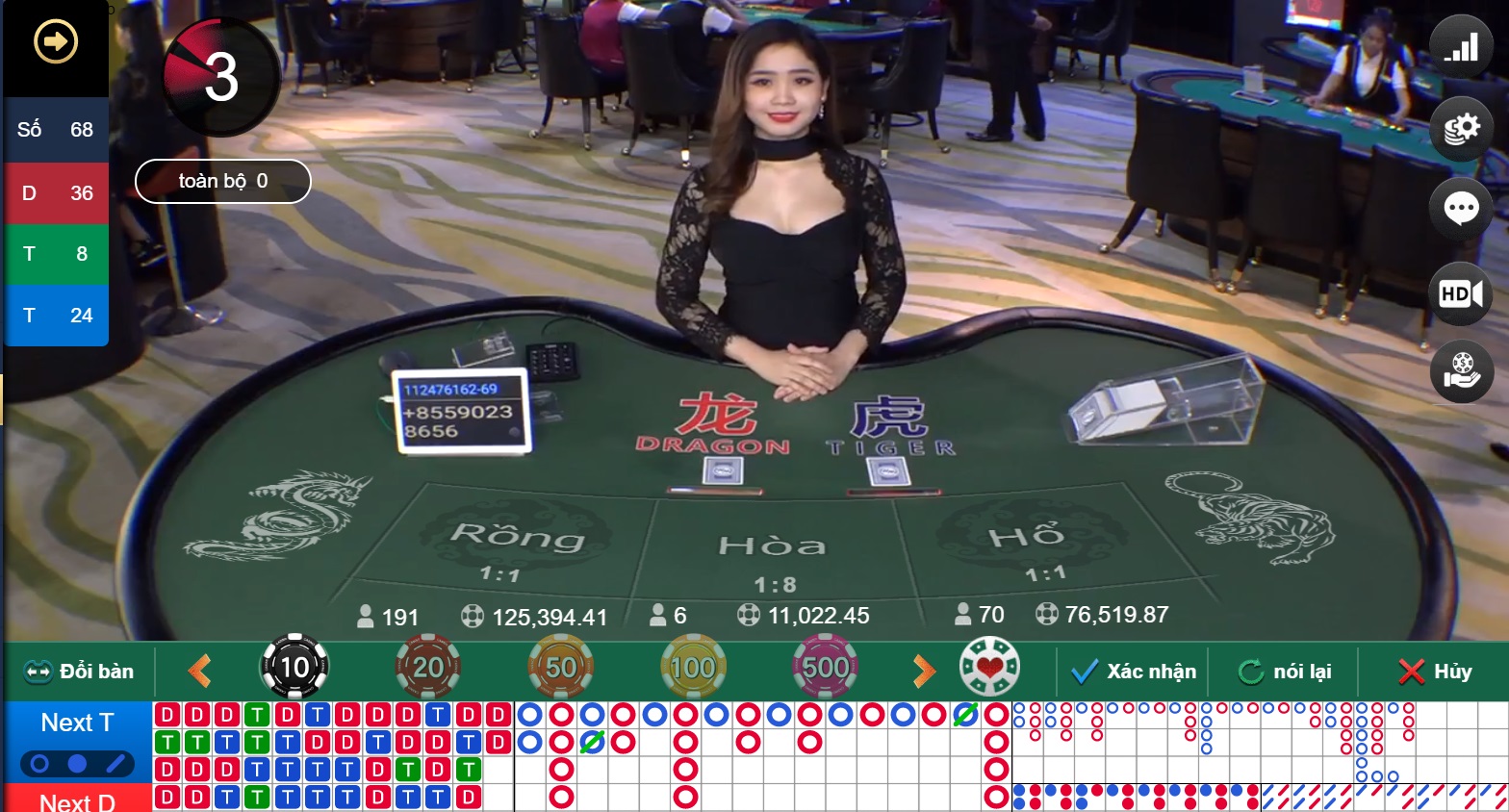 68gamebai company Luật chơi của rồng hổ.