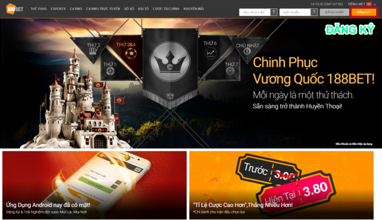 188Bet có giao diện đẹp mắt và thân thiện