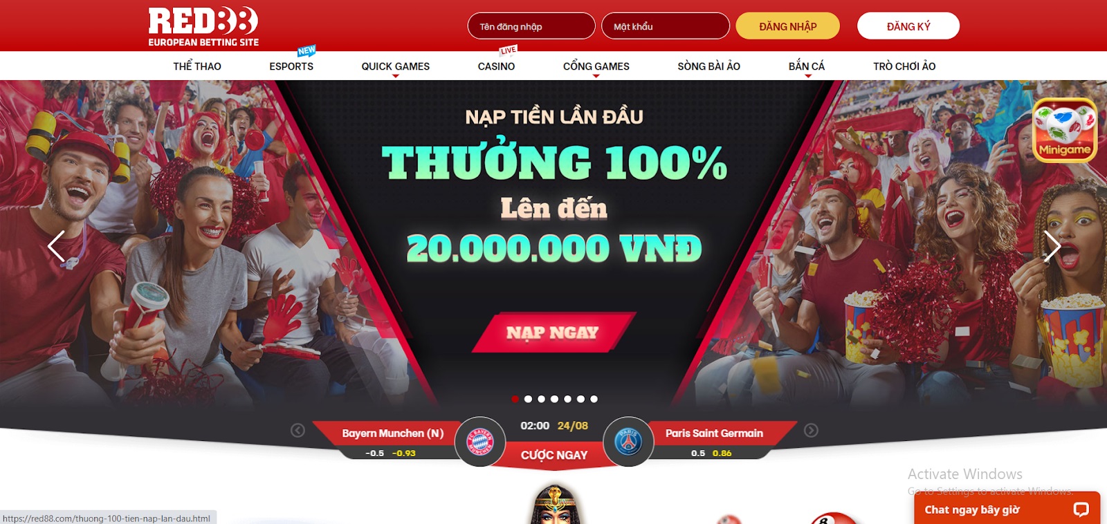 68gamebai company Chương trình khuyến mãi tại nhà cái Red88