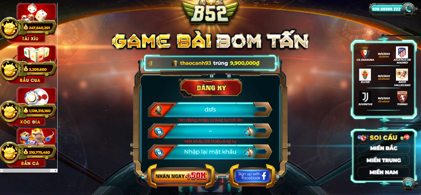 68gamebai company Cổng đăng nhập của game bài B52.