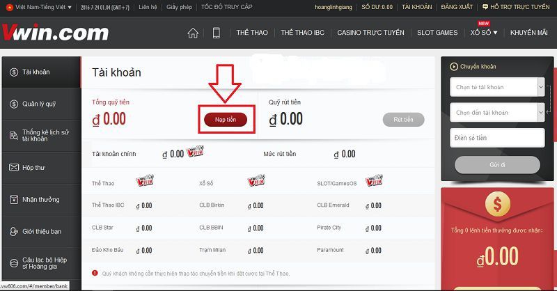 68gamebai company Nạp, rút tiền tại VWIN đơn giản và nhanh chóng