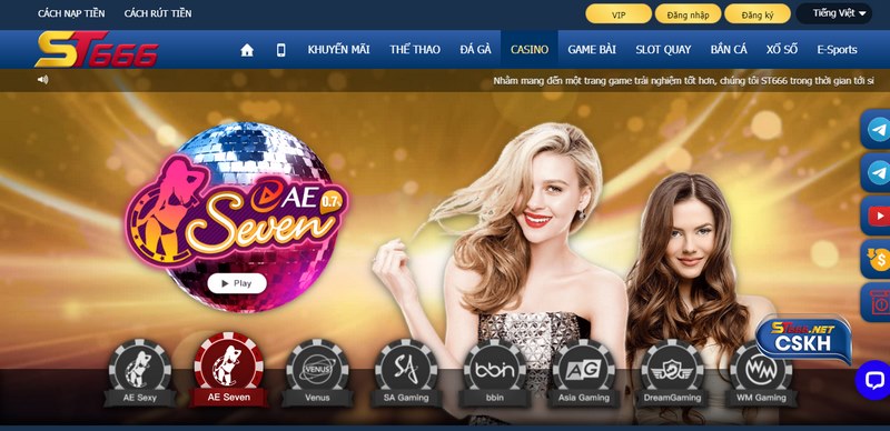 Trải nghiệm khu vực casino cực kỳ xịn sò