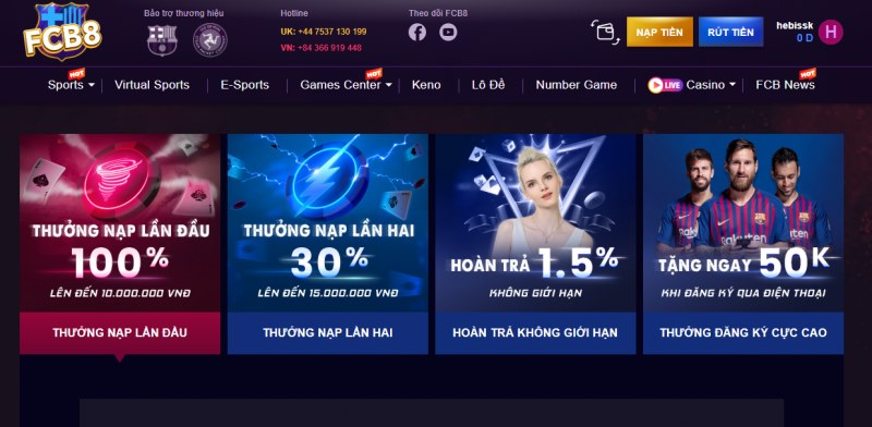 68gamebai company Khuyến mãi khủng từ nhà cái FCB8 để tri ân người chơi
