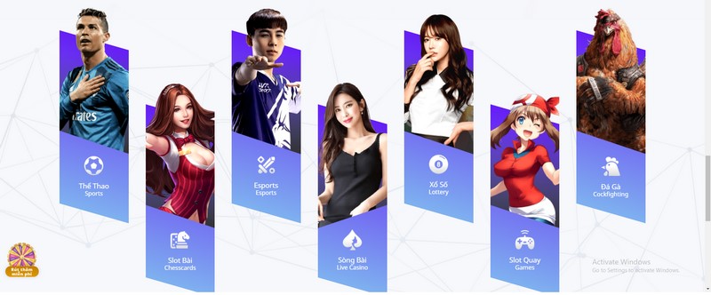 Nhiều trò chơi hấp dẫn đa dạng