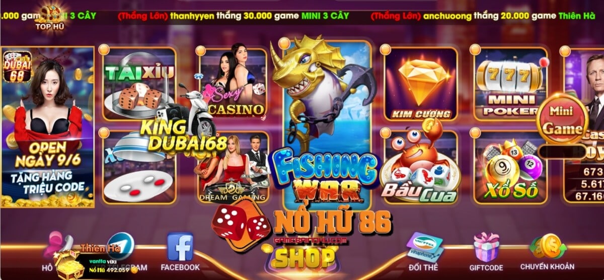 68gamebai company Dubai68 Club có kho game vô cùng khủng