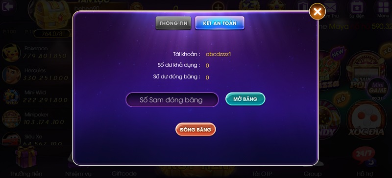 68gamebai company Tính năng két an toàn đặc biệt chỉ có tại Sam86