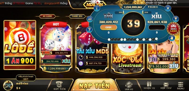 68gamebai company Giới thiệu cổng game chơi MD5 tài xỉu uy tín