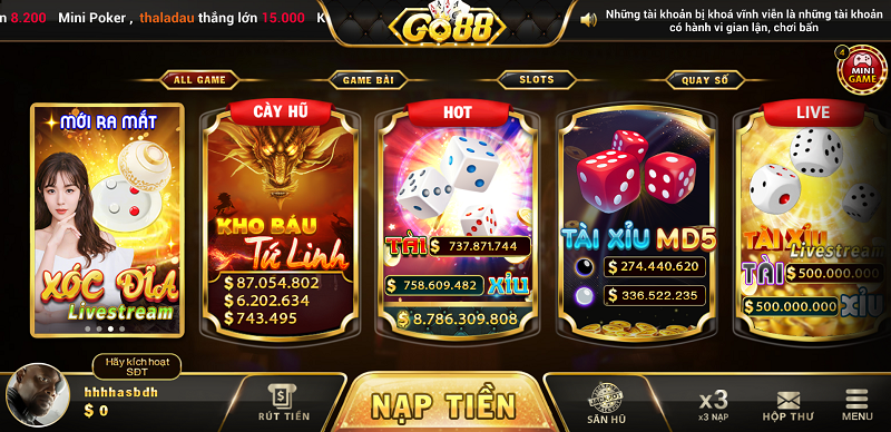 68gamebai company Cổng game với kho game hấp dẫn nhiều bet thủ