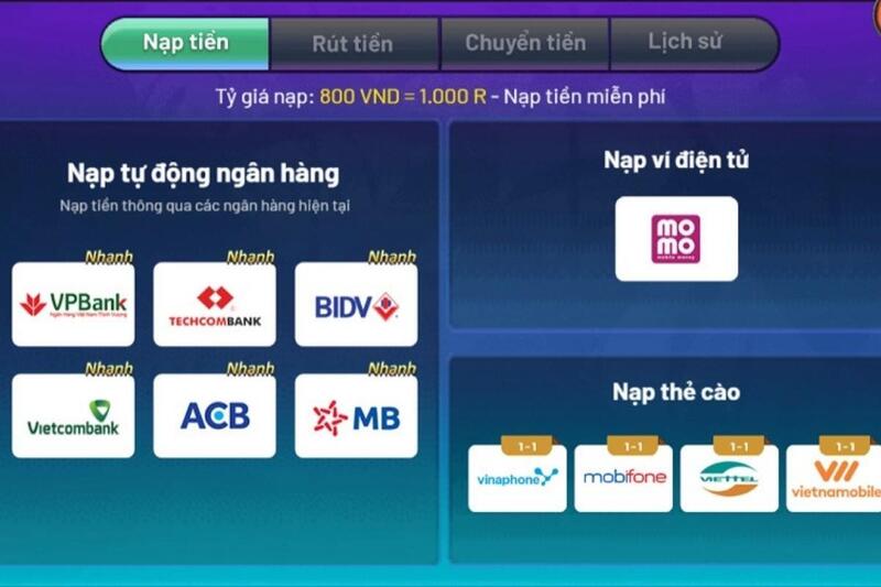 68gamebai company Vô số hình thức nạp tiền Rio66 cho anh em lựa chọn