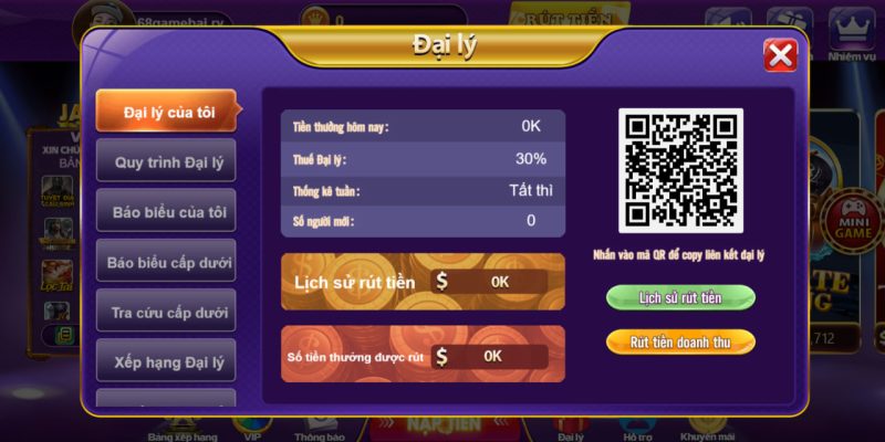 68gamebai company Hướng dẫn đăng ký trở thành đại lý của 68 game bài