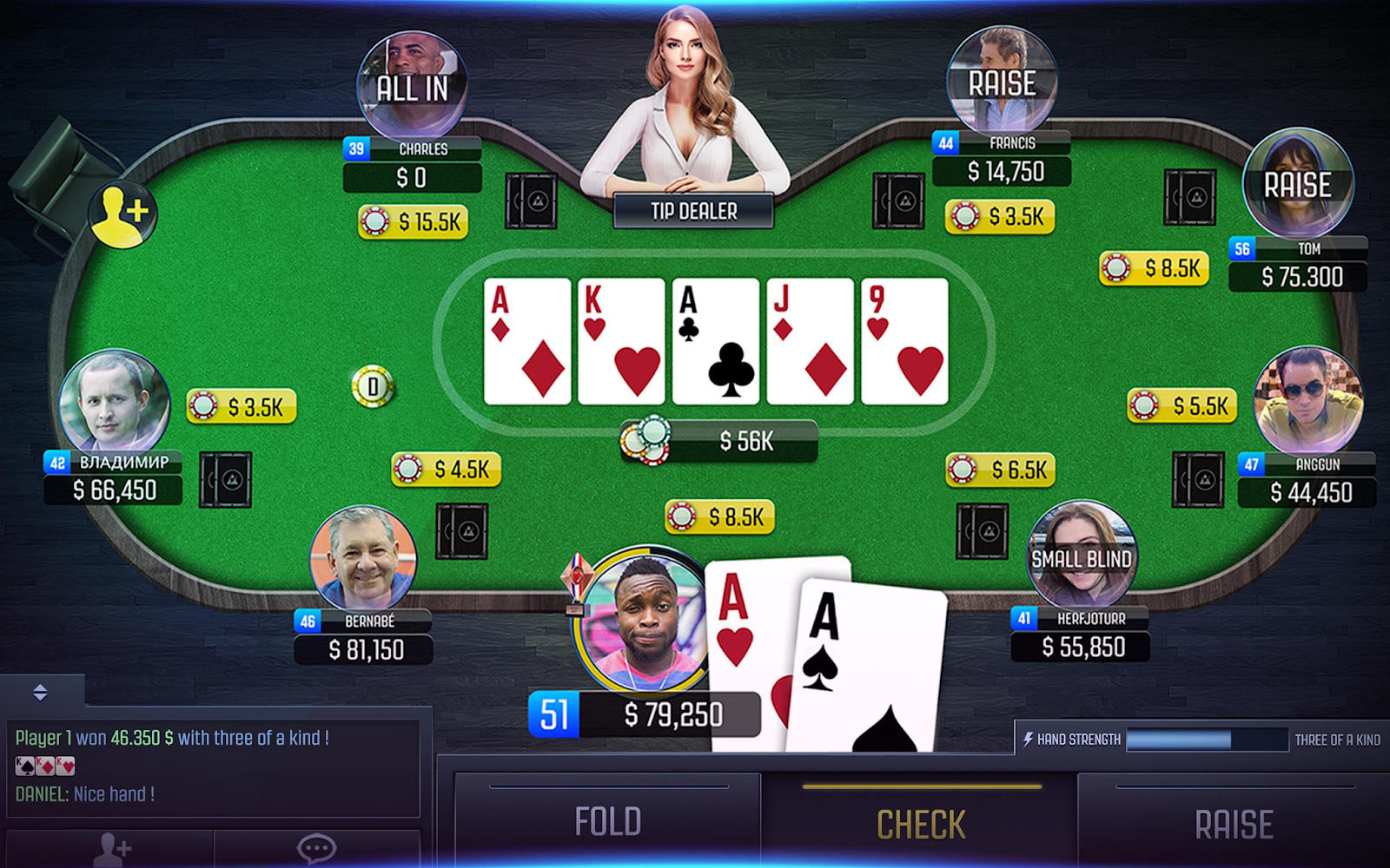 Một kinh nghiệm chơi poker mà bạn nên ghi nhớ là mạnh dạn bỏ bài nếu tỉ lệ chiến thắng thấp