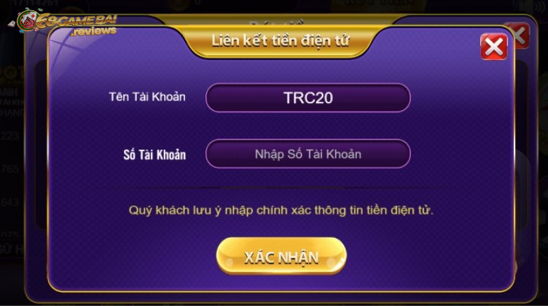 68gamebai company Liên kết ví tiền điện tử với 68 game bài trước khi rút tiền
