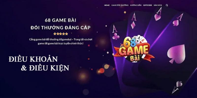 Điều khoản điều kiện 68 game bài